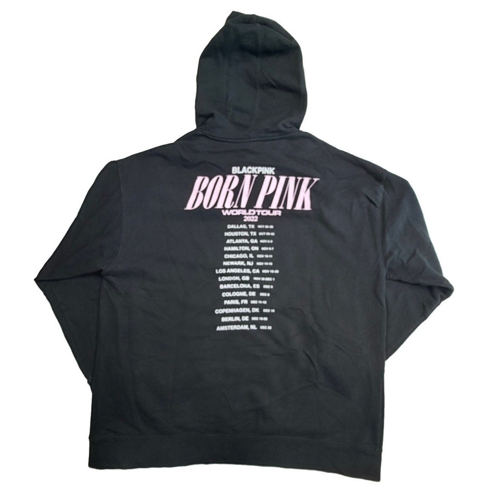BLACKPINK Born Pink World Tour 2022 Hoodie Black XXL K-Pop Concert Merch